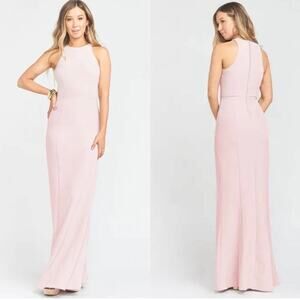 NEW Show Me Your Mumu Chicago‎ High Neck Gown Vintage Rose Stretch Crepe XL